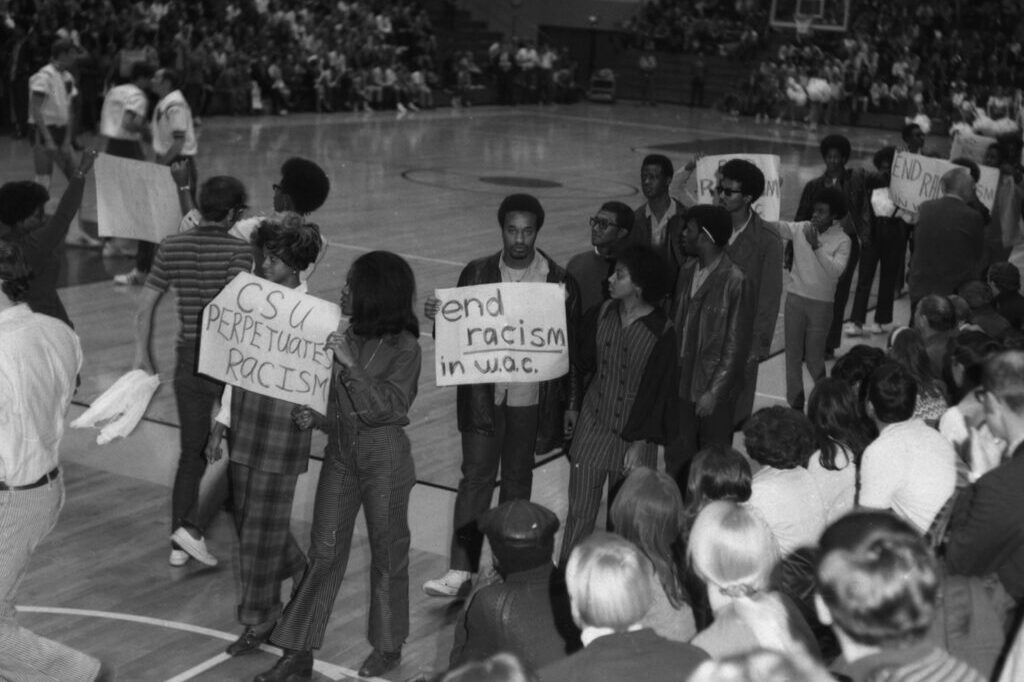 black student organization protesting at Colorado State University