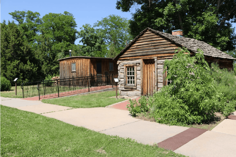 Old houses at the Centennial Village Museum