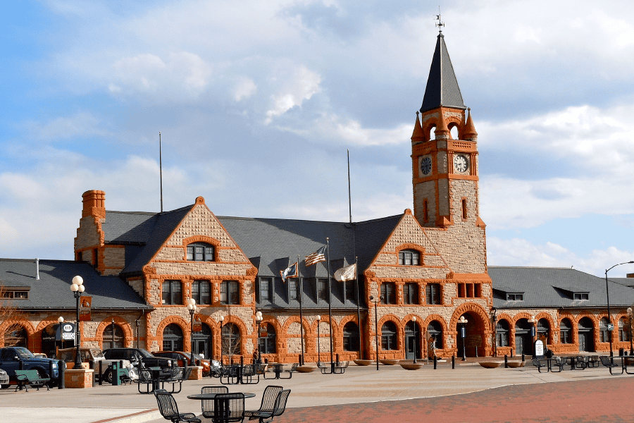 Exterior of the Cheyenne Depot Museum