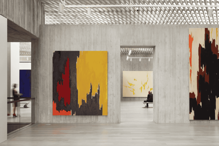 Interior of the Clyfford Still Museum