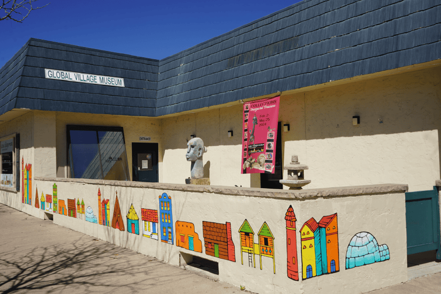 Exterior of the Global Village Arts Museum in Fort Collins