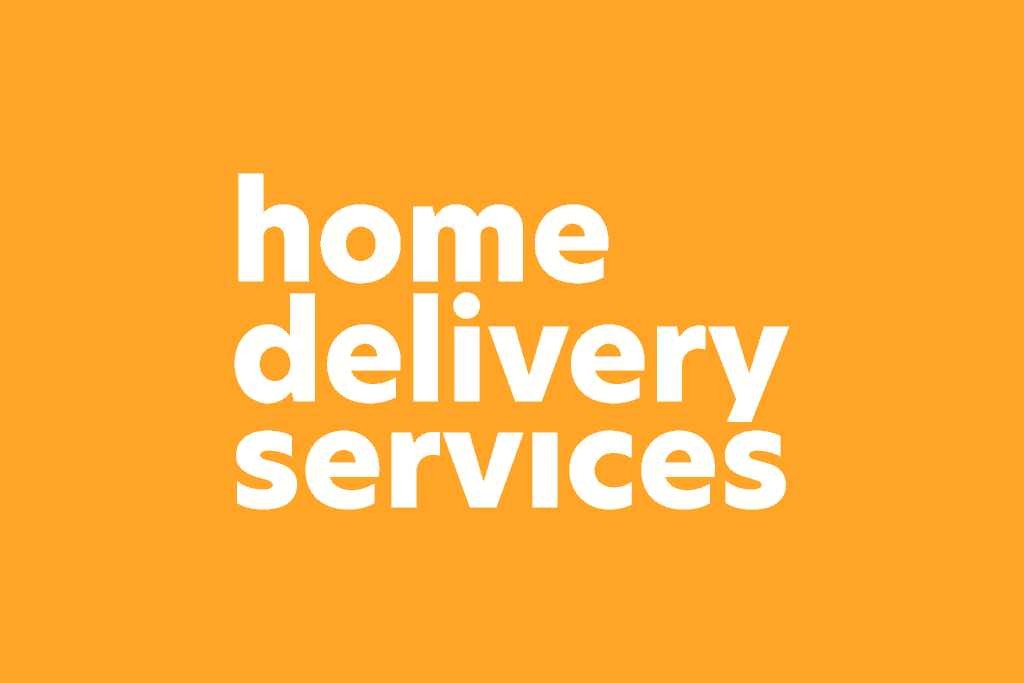 Poudre libraries home delivery services logo mark