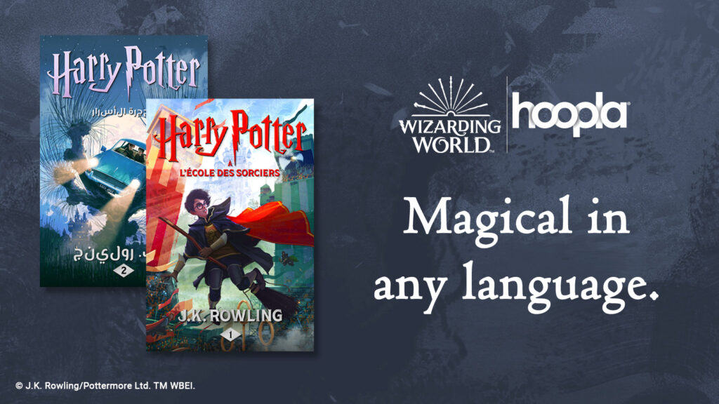 Read Harry Potter in multiple languages on hoopla