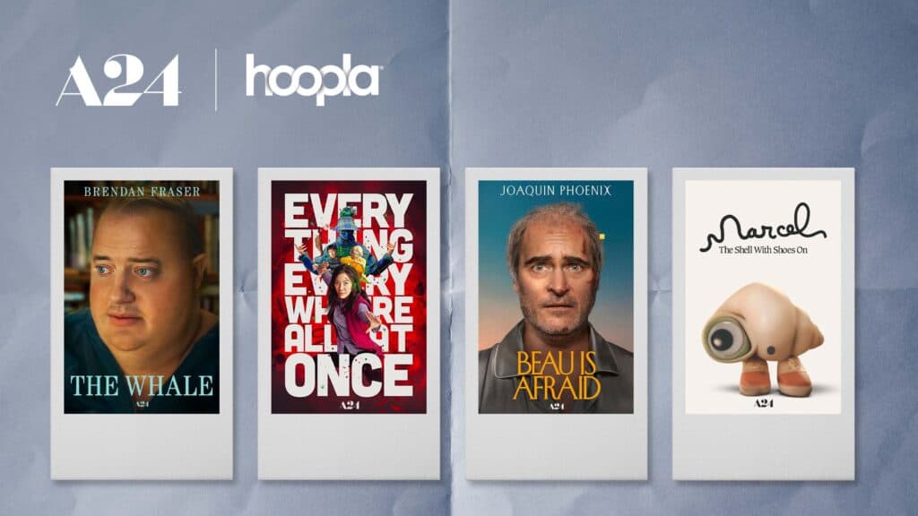 Watch various A24 films on Hoopla