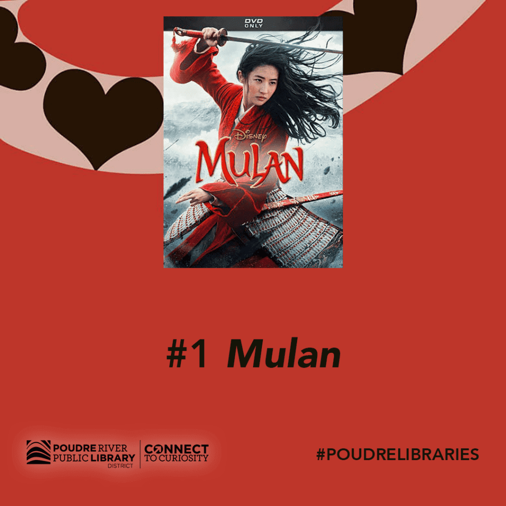 #1 most checked out movie, Mulan