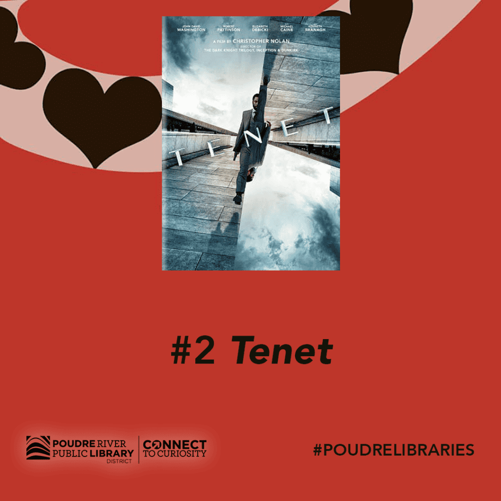 #2 most checked out movie, tenet