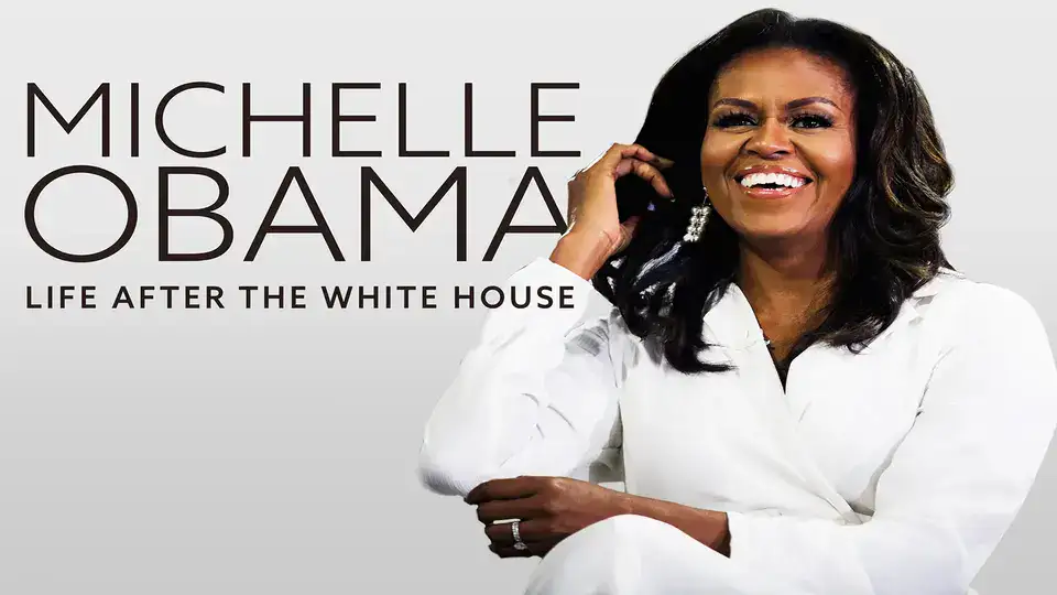 Film poster for Michelle Obama Life After the White House on Kanopy