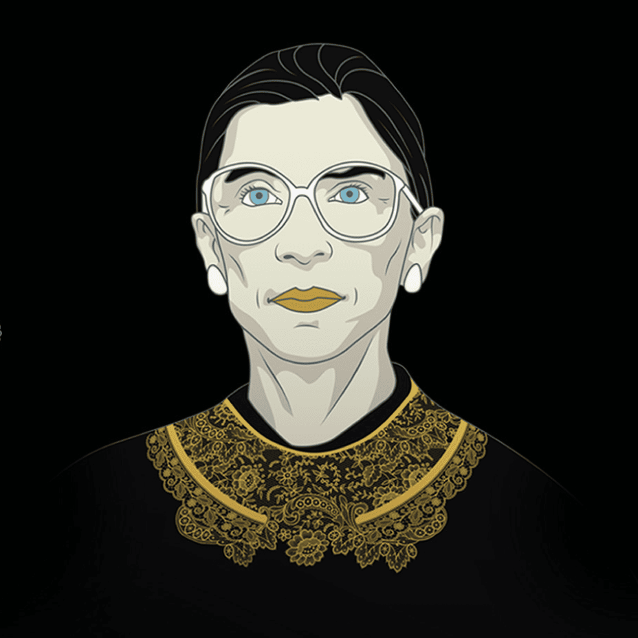 graphic image of ruth abder ginsberg