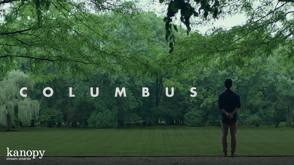 columbus movie poster on kanopy