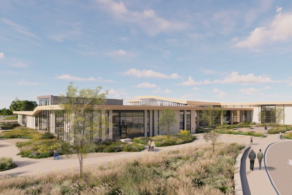 mockup of the southeast librarys exterior